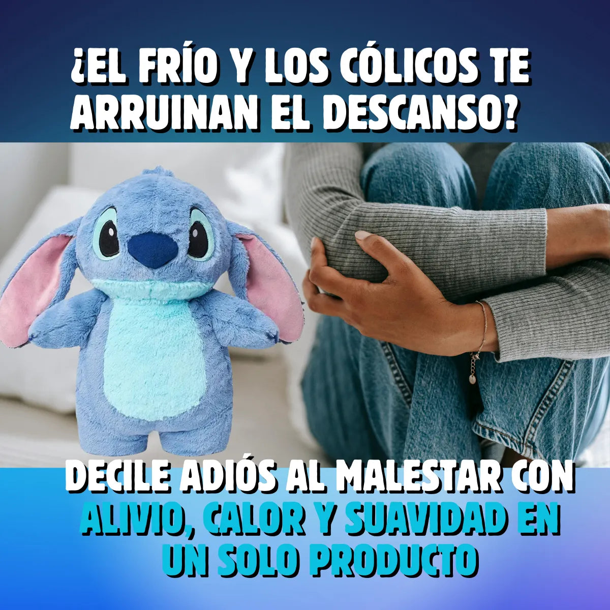 Stitch peluche calentador